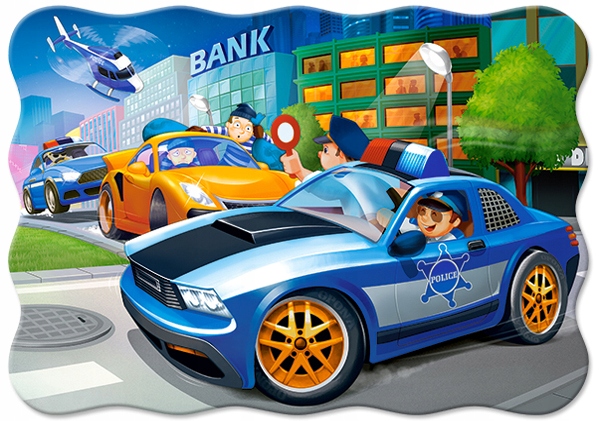 

Puzzle 30 Układanka Auto Policja Pościg 4+ Castor