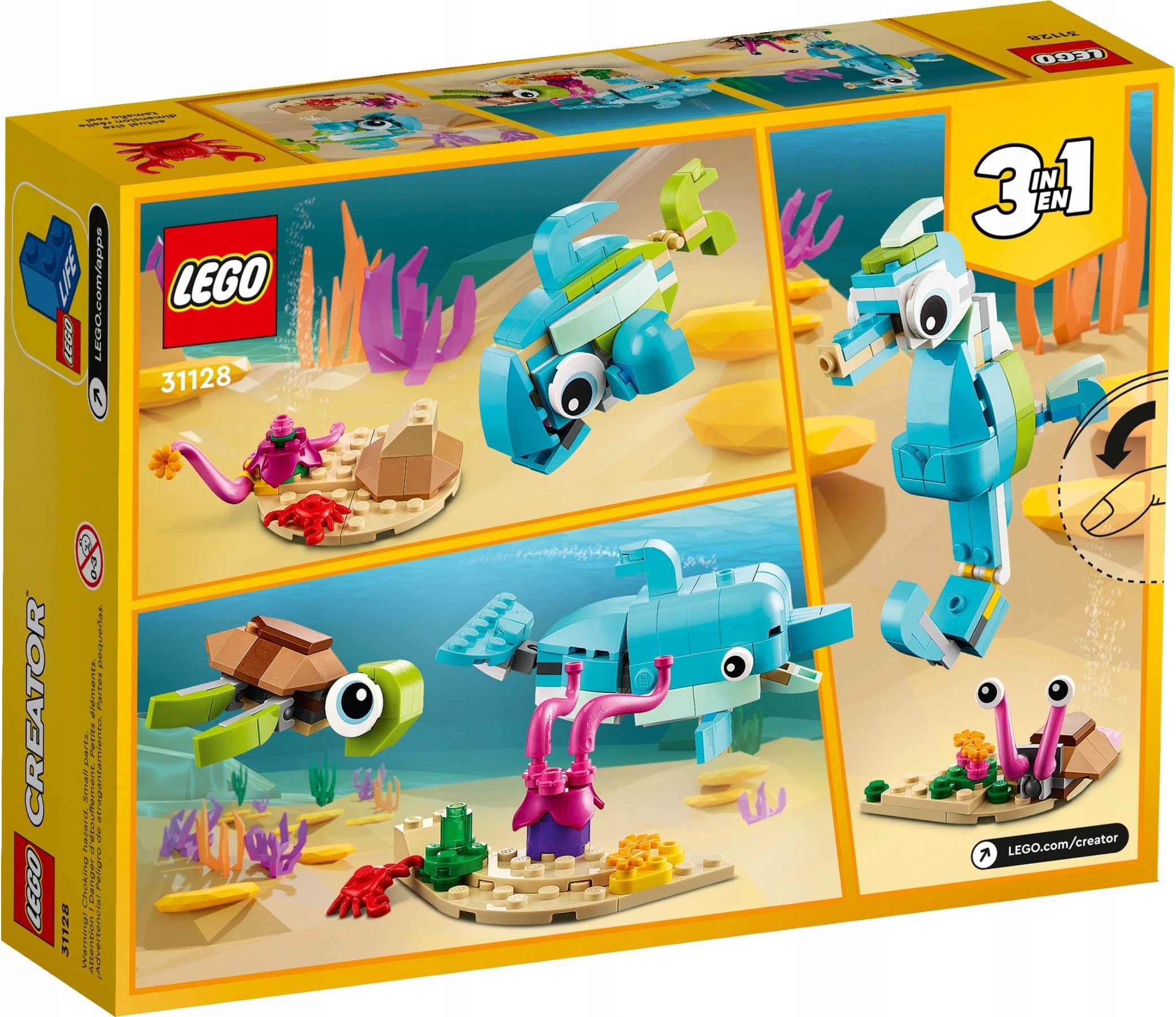 LEGO CREATOR Delfin i żółw 31128 EAN 5702017117423
