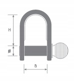 Szekla nierdzewna blaszana 6, duża Rozmiar 6 mm
