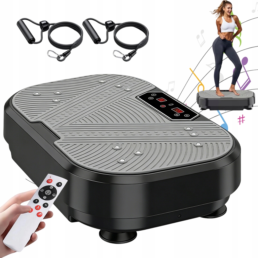 Platforma Wibracyjna 120 Poziomów Intensywności Z Pilotem Bezprzewodowym