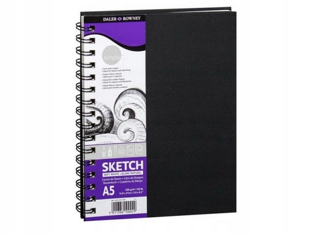 Szkicownik Daler-Rowney Simply A5 na Spirali