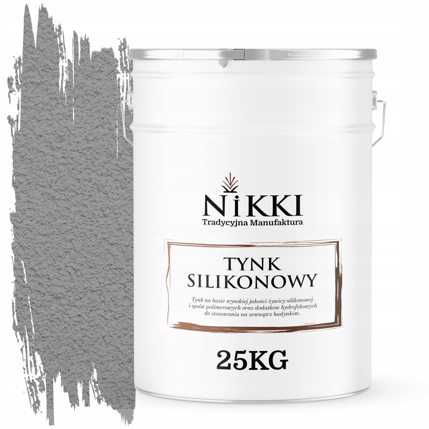 Silikónová Fasádna Omietka Šedá Platinová F264 25KG Granulácia 1.0 mm