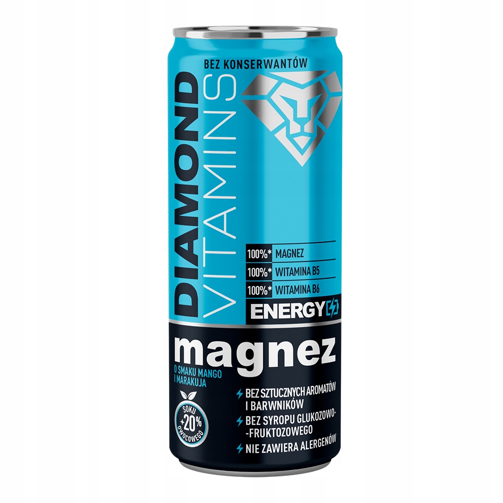 Nápoj s vitamíny Hořčík Diamond 250 ml Sada: 24 ks