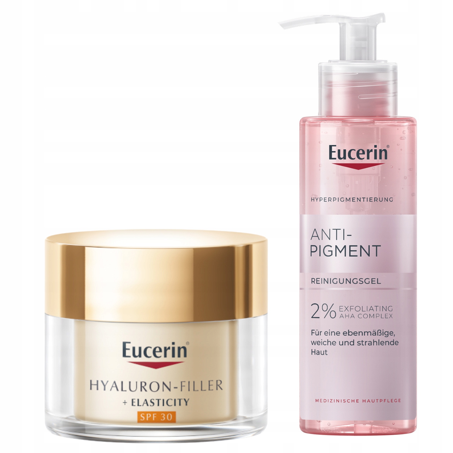 Eucerin Anti-pigment Żel 2% kwas Aha 200ml+ krem SPF30 skóra dojrzała 50ml