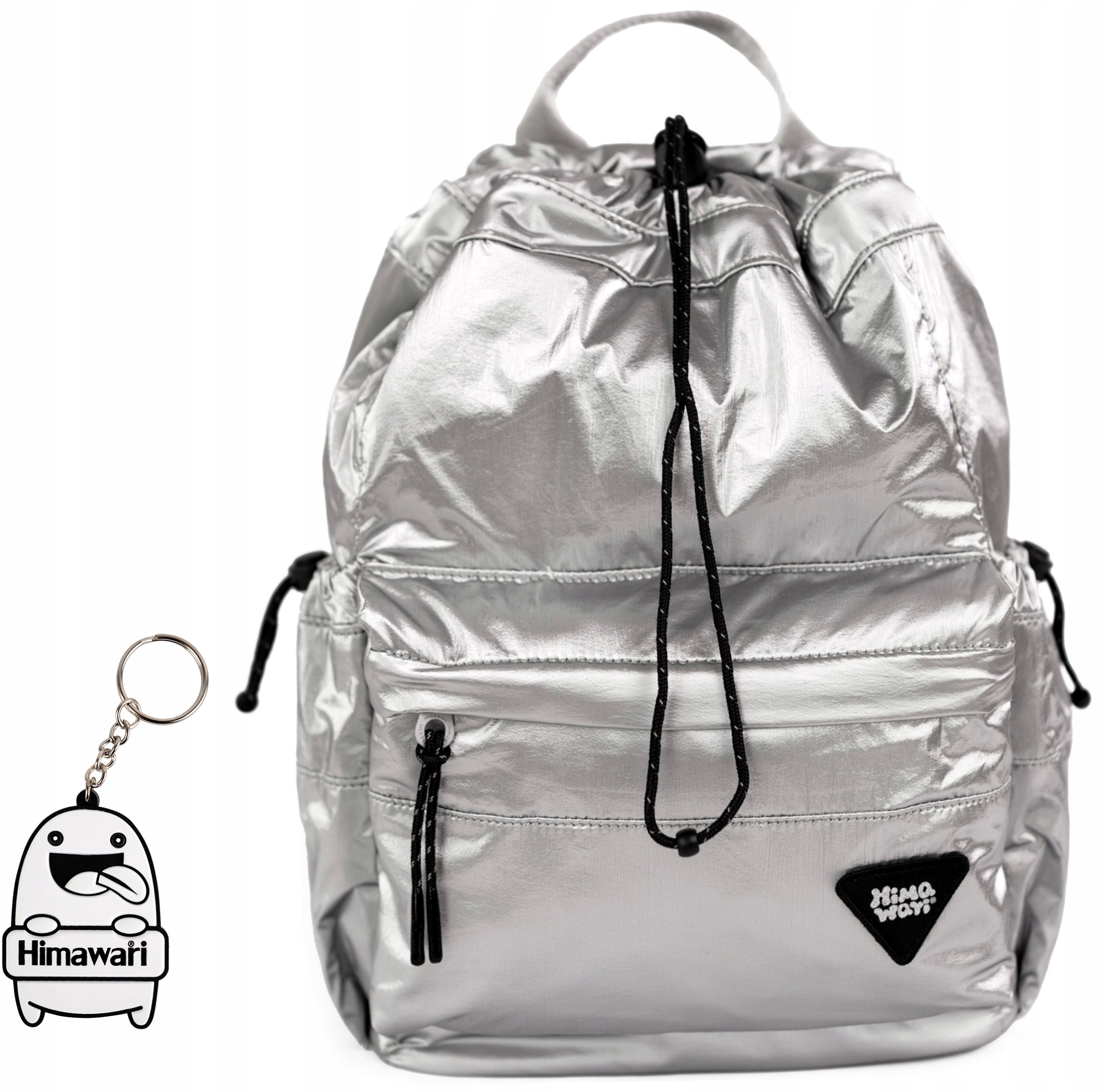 Batoh Himawari Silver Mini S taška na příruční zavazadlo, stříbrná barva