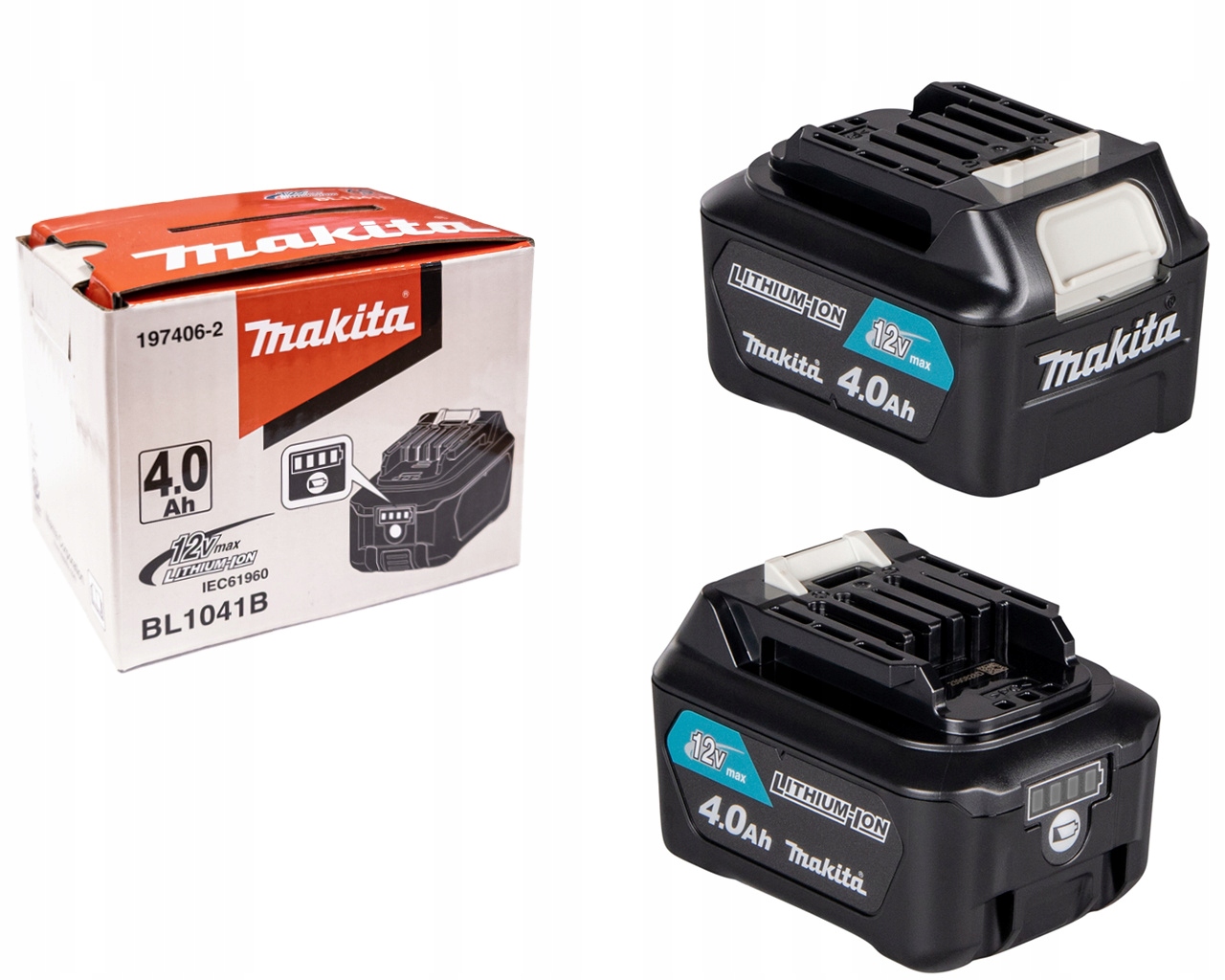 Makita Akumulator bateria 12V 4Ah Cxt BL1041B Oryginalna wskaźnik Makita Pl