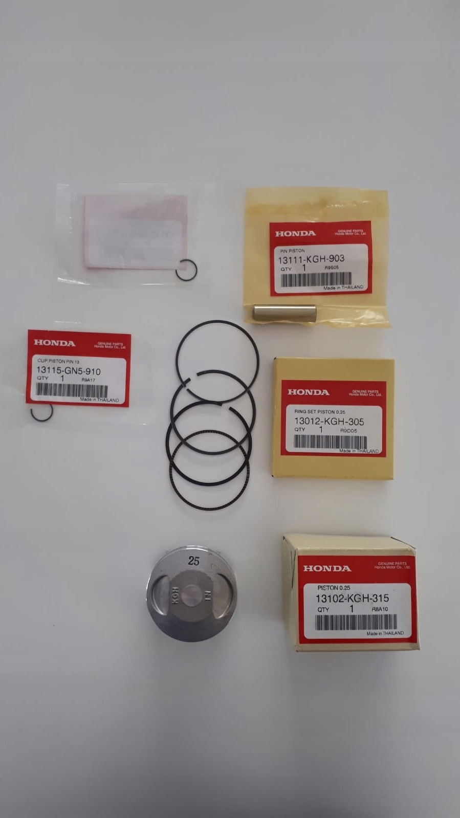Honda Cb 125R piest krúžky prvý výbrus +025