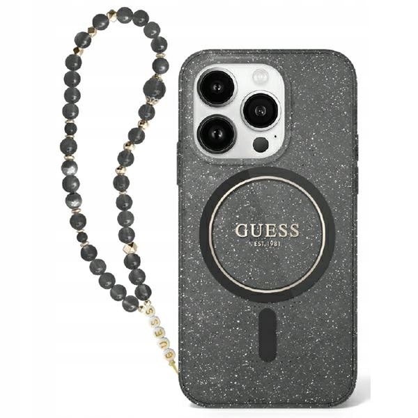 Guess Zadní Kryt pro Apple iPhone 16 černý