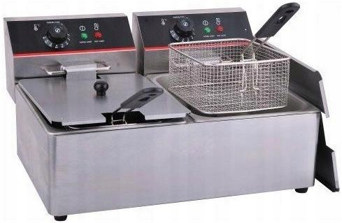 Fritéza 2-KOMOROVÁ 2x6L Invest Horeca TEF-6L-2