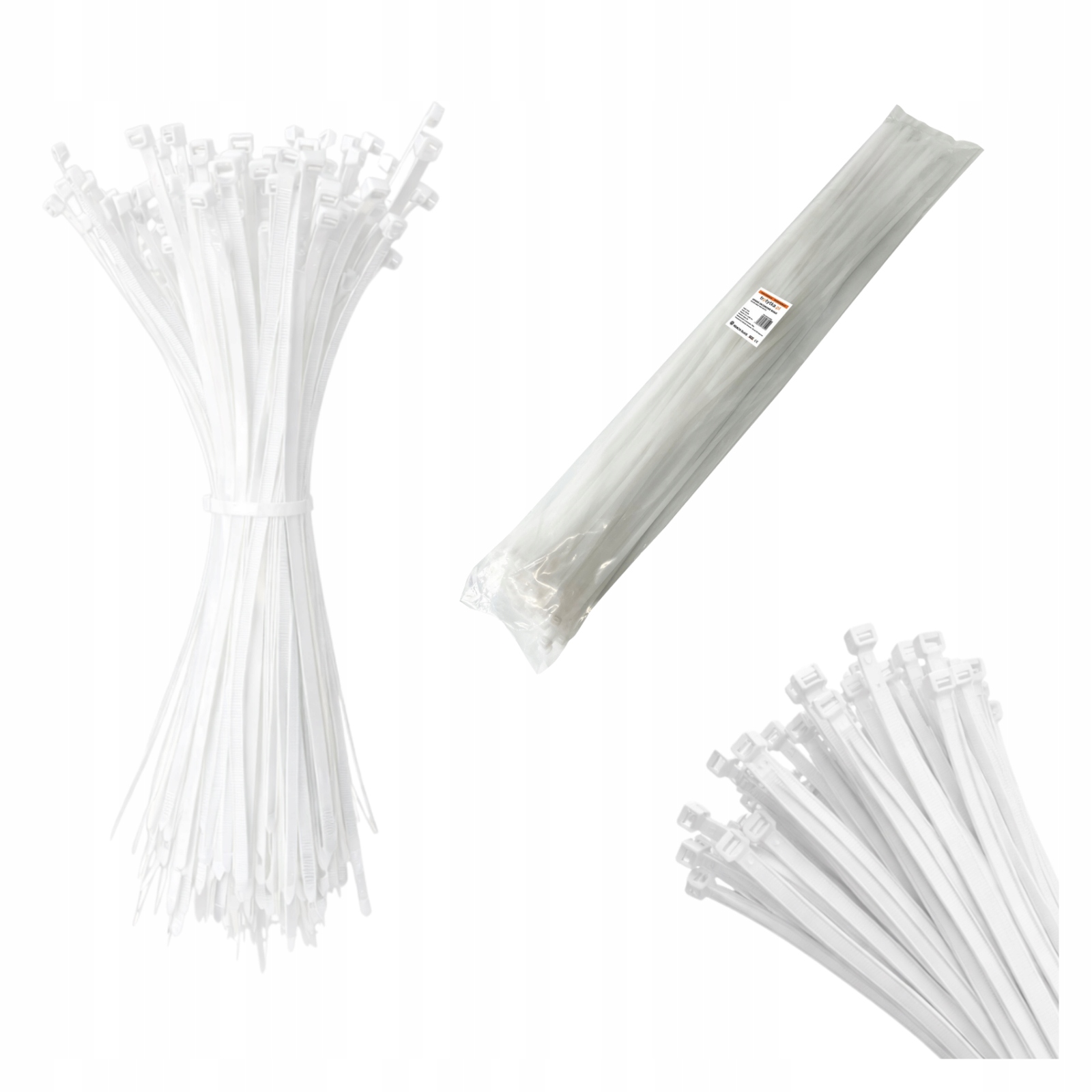 Stahovací Pásky stahovací pásky Uv 8,5 x 1200 mm, bílá 100 ks