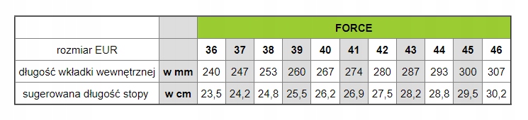 Półbuty outdoorowe FORCE khaki roz.42 Rozmiar 42
