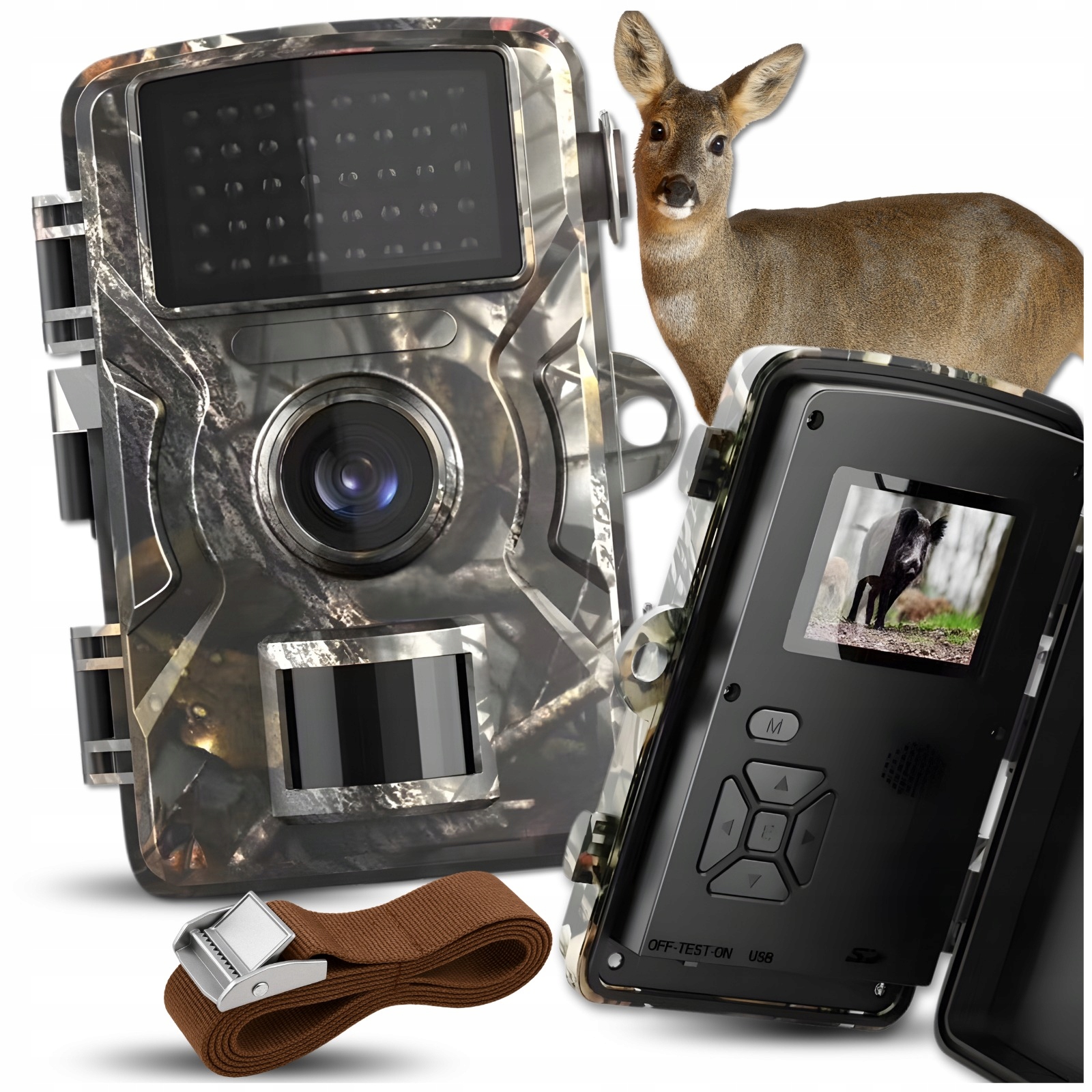 Fotopast lesní lovecká kamera voděodolná IP66 Ir 940nm noční režim 16M