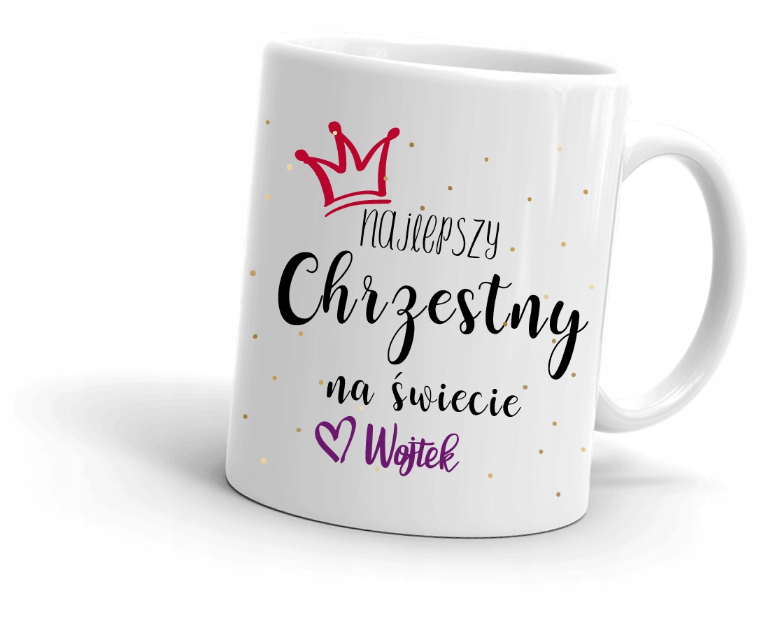 

Kubek dla Chrzestnego na podziękowanie Imię