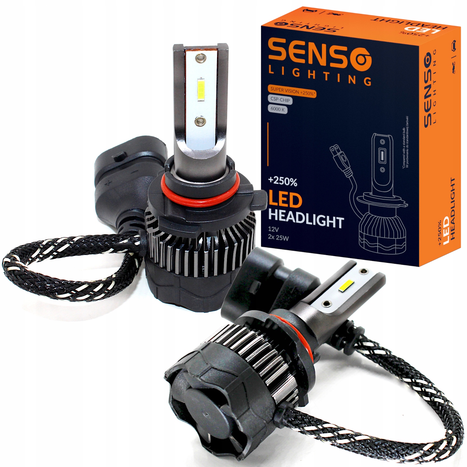 

Żarówki Senso 2x Led HIR2 +250% Csp 12V 16000LM