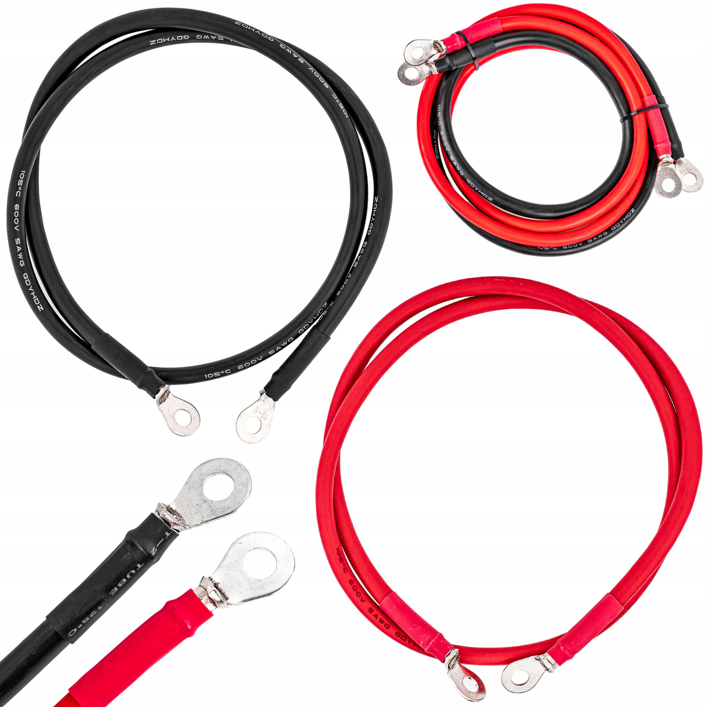 Kabel Przewód Do Łączenia Akumulatora Akumulatorów Agm Żelowy 25mm 1m x 2sz