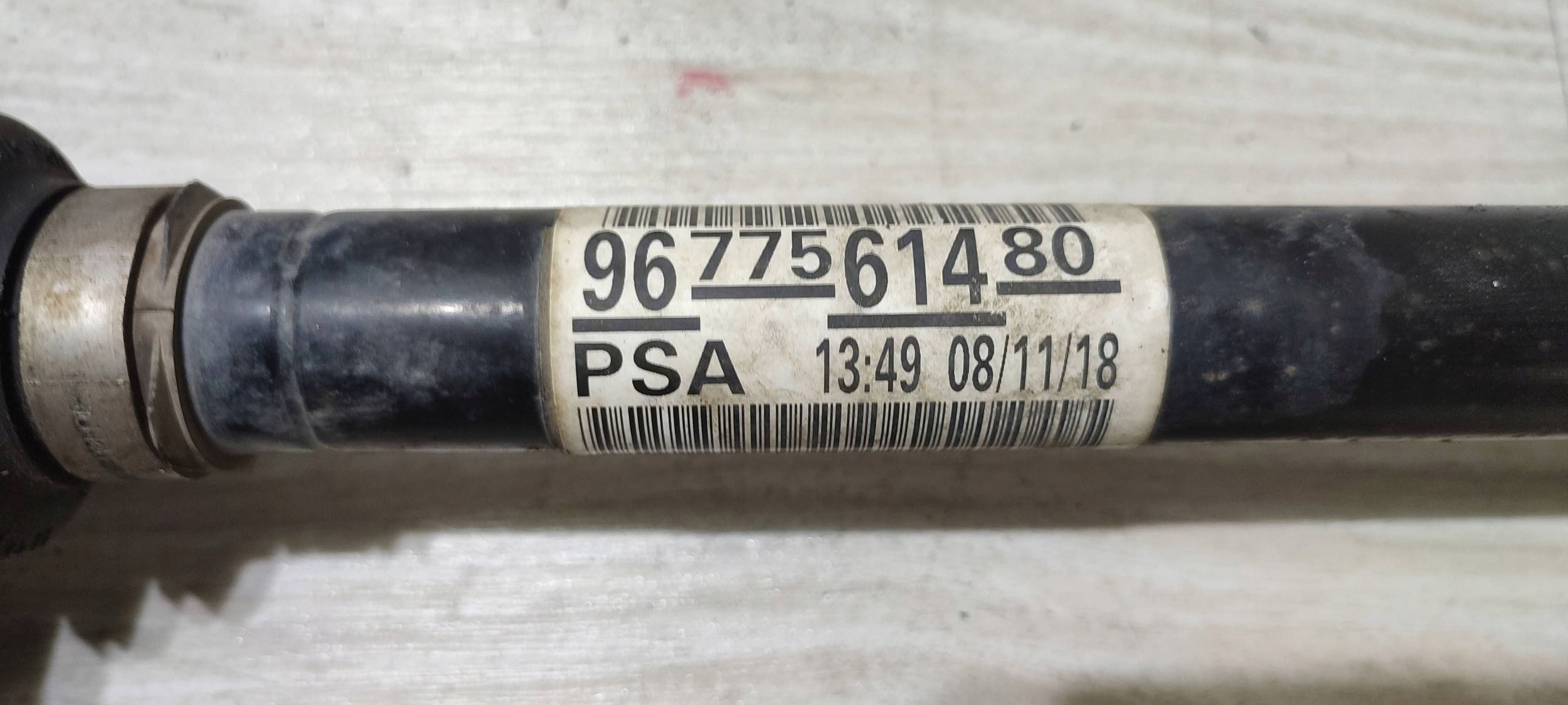 semi-axis front left side Peugeot Rifter 9677561480