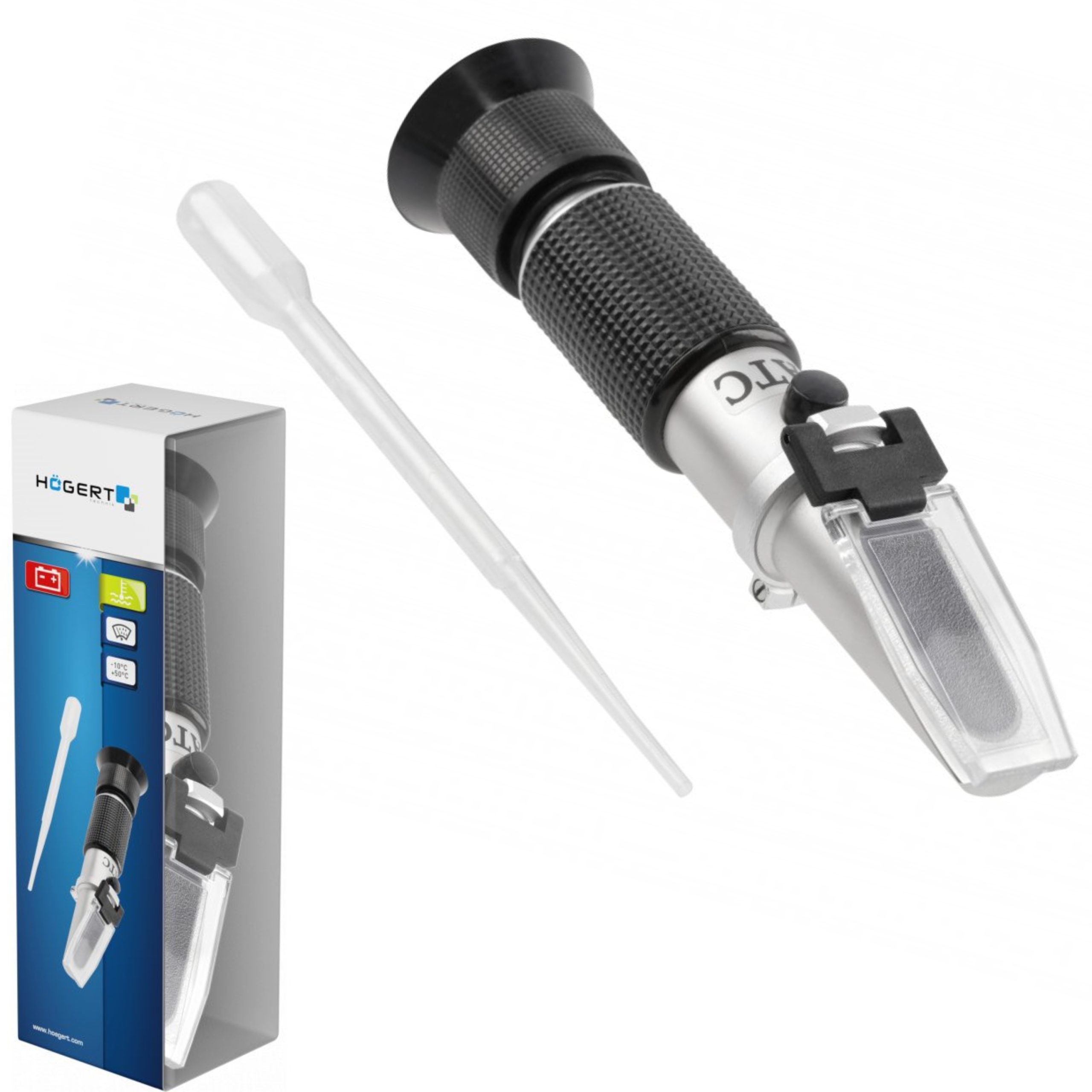 HOGERT HT8G419 РЕФРАКТОМЕТР ТЕСТЕР ВИМІРЮВАННЯ РІДИНИ