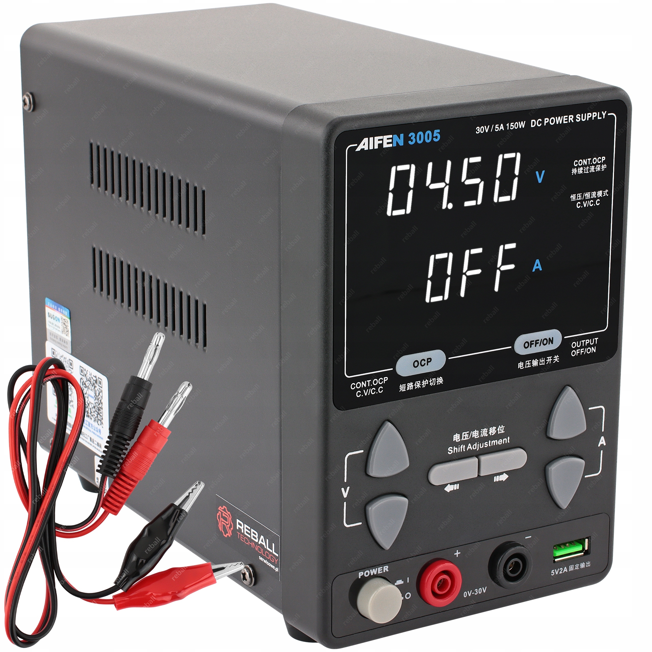 Presný Nastaviteľný Servisný Laboratórny Napájací Zdroj Aifen 3005 30V 5A