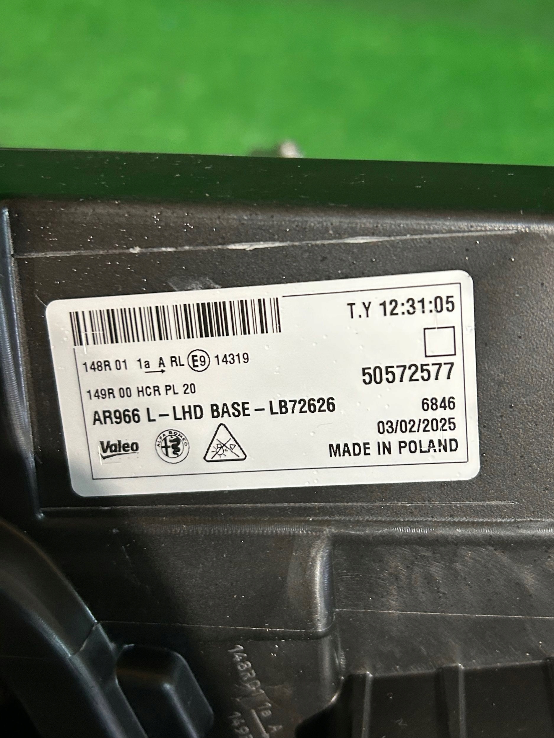 REFLEKTOR bal ALFA ROMEO MILANO JUNIOR FULL LED nr:62