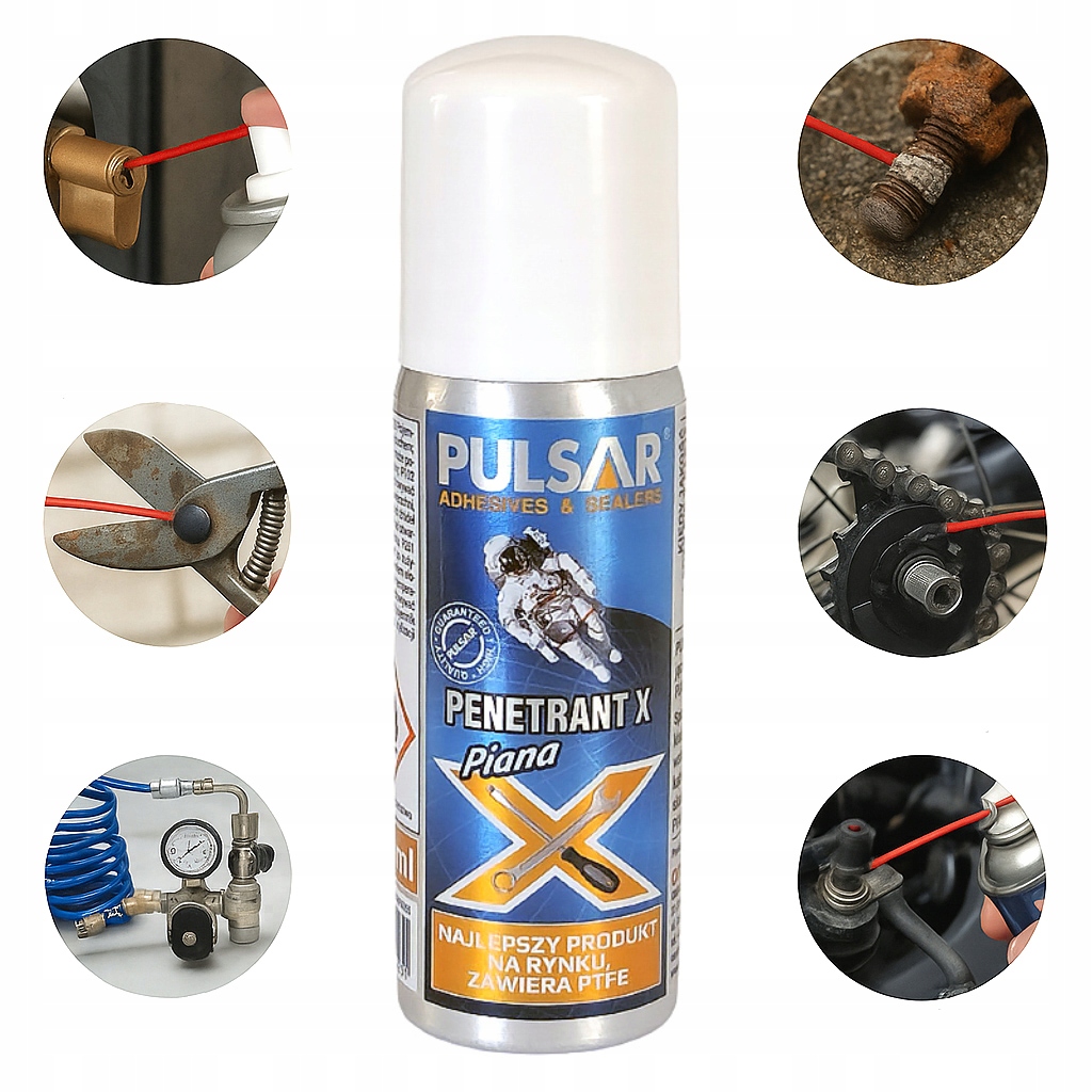 Odrdzewiacz Penetrant X z Ptfe Piana 55ml Smaruje Penetruje Chroni,