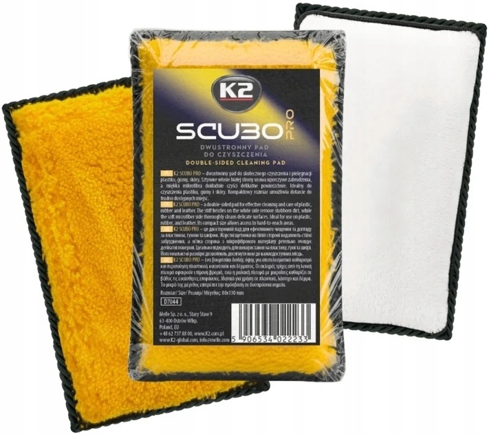 K2 Pro Scubo dwustronny pad do czyszczenia plastików i skóry 1 szt.