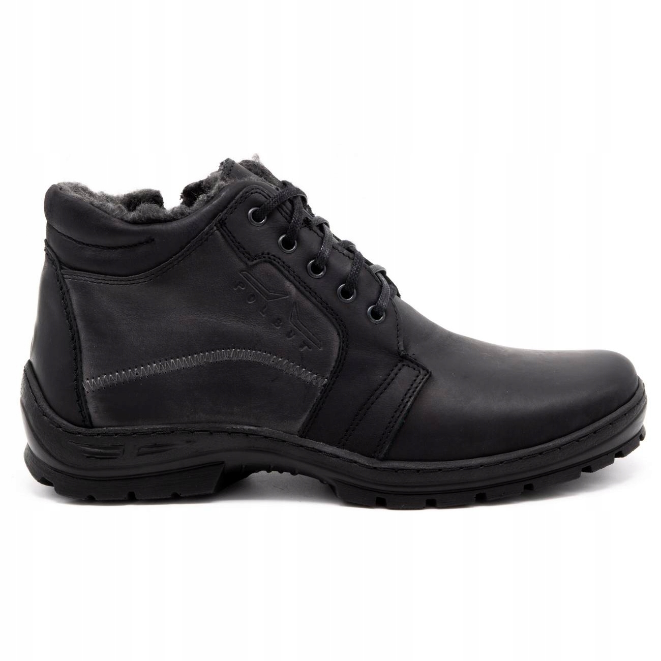 

Czarne Skóra naturalna Buty Polbut r.43
