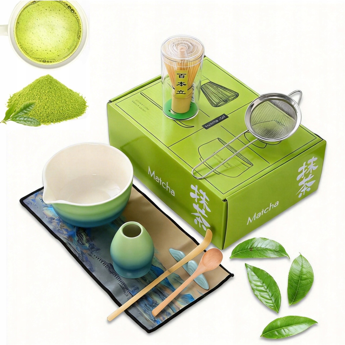 Dárková Sada Matcha Sada Na Vaření Obřadní Bambusová Sada