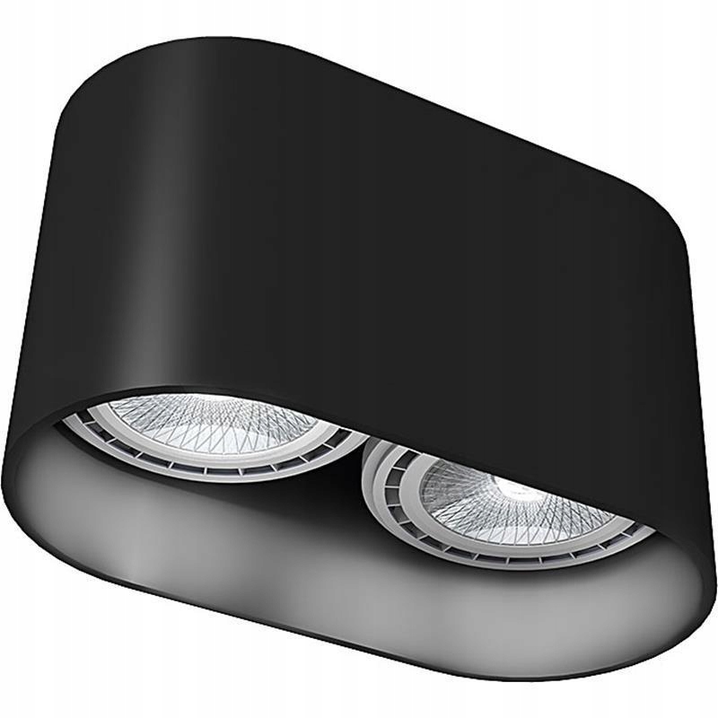 Nástenná lampa downlight Oval Black 9240
