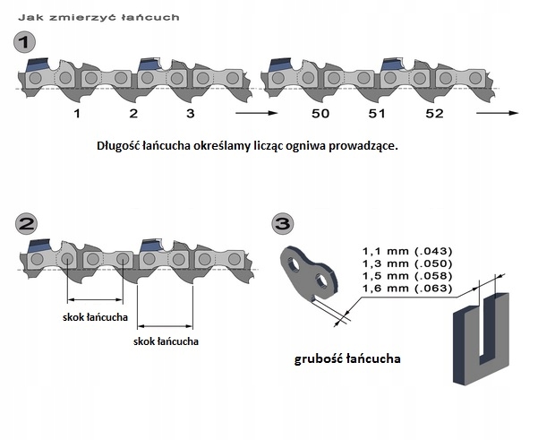 Łańcuch do prowadnicy 18" OREGON 3/8 1,3 62 o Kod producenta ŁO3/8LP-1,3-062E.7278