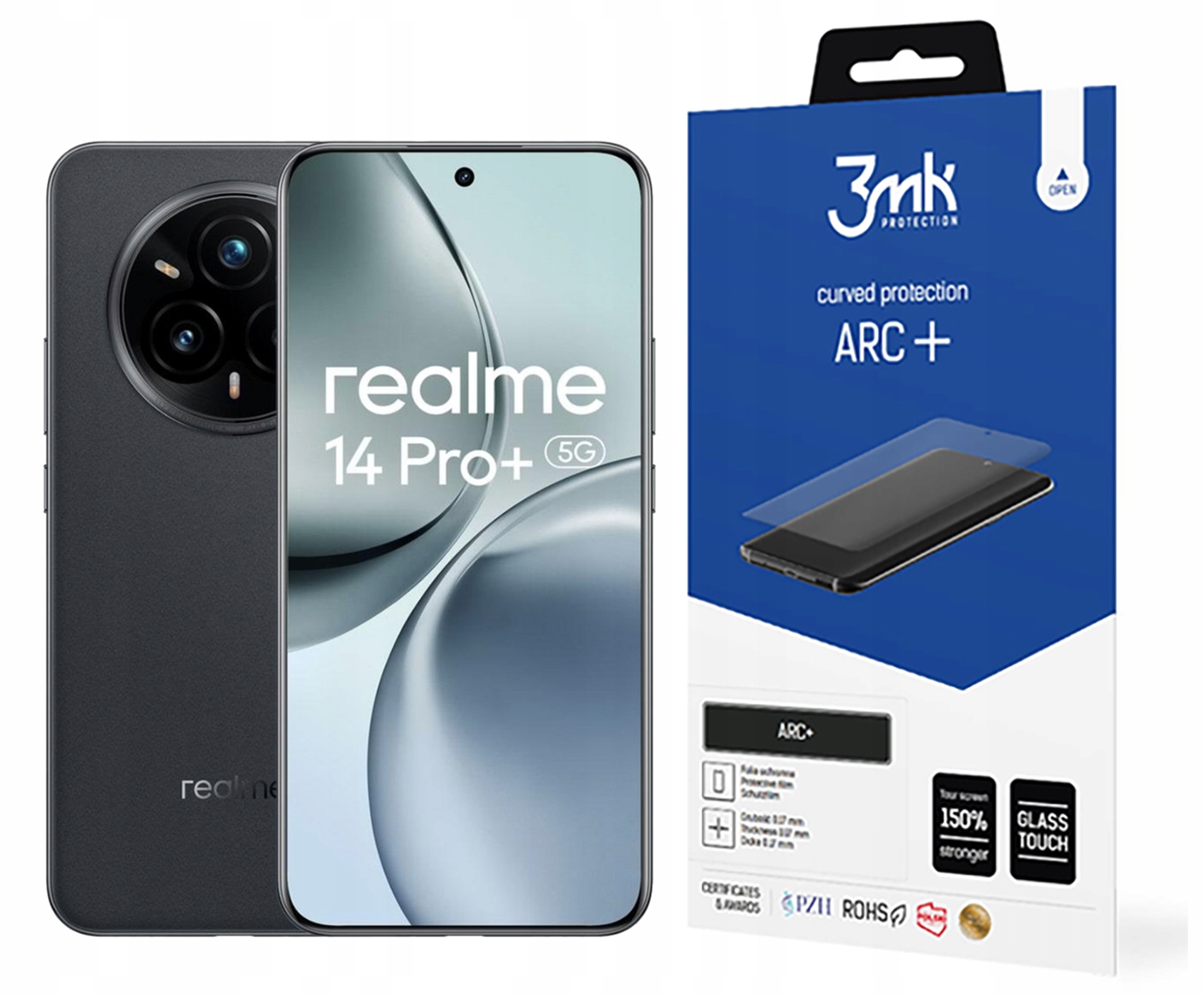 3MK Fólie Arc+ pro Realme 14 Pro+ Fólie Fullscreen