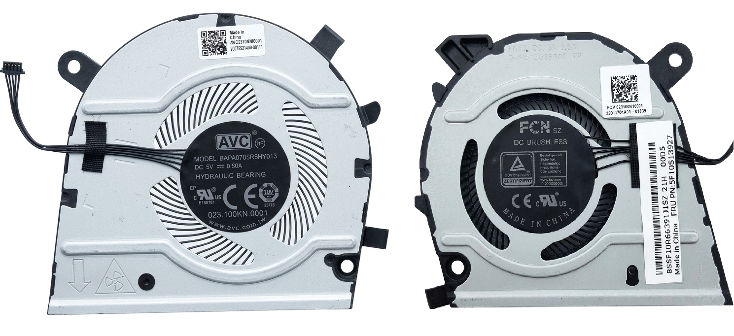 Ventilátor Komplet Lenovo ThinkBook 13s G2 Itl Are 13s G3 Acn K3-ACN K3-ITL