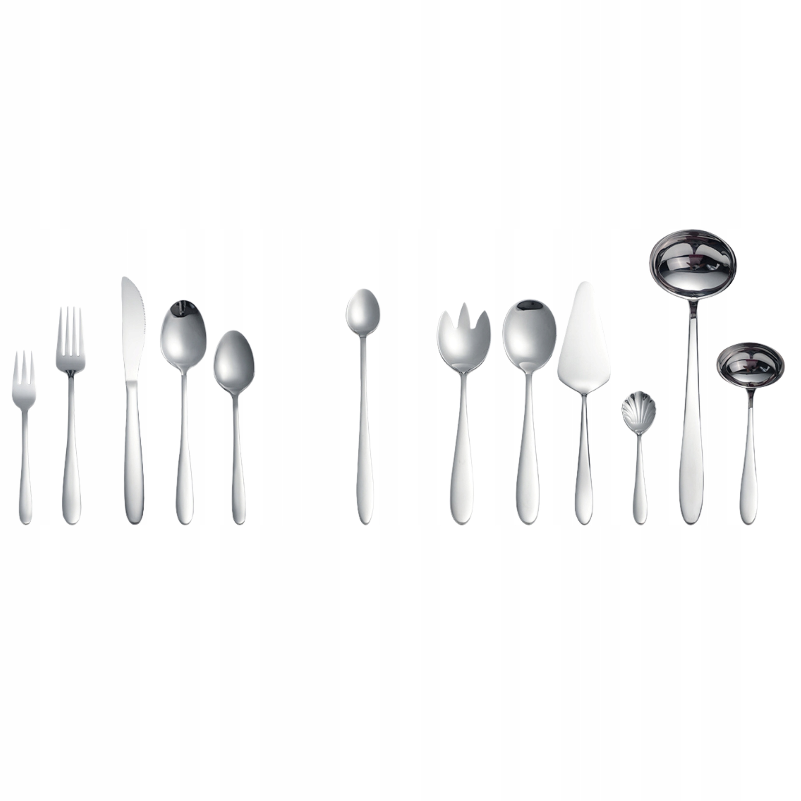 Sada příborů z nerezové oceli pro 12 osob. Kufr Victoria 72ks 9432