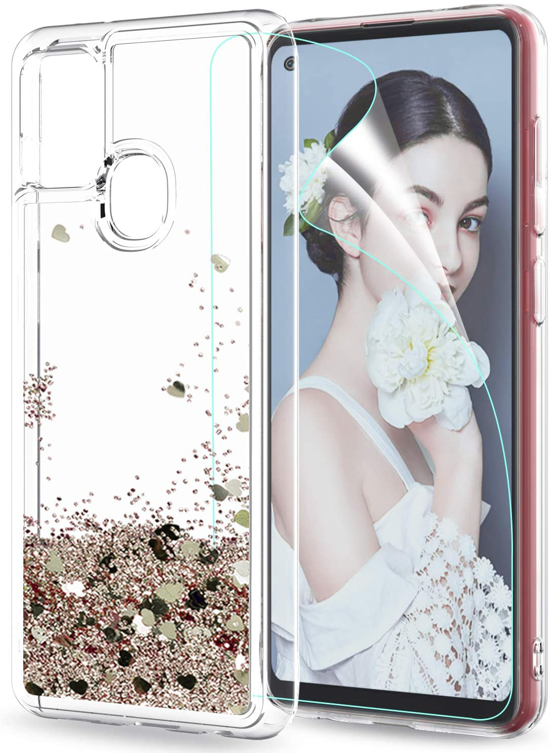 

Etui Brokat Liquid Do Samsung A21S + Szkło