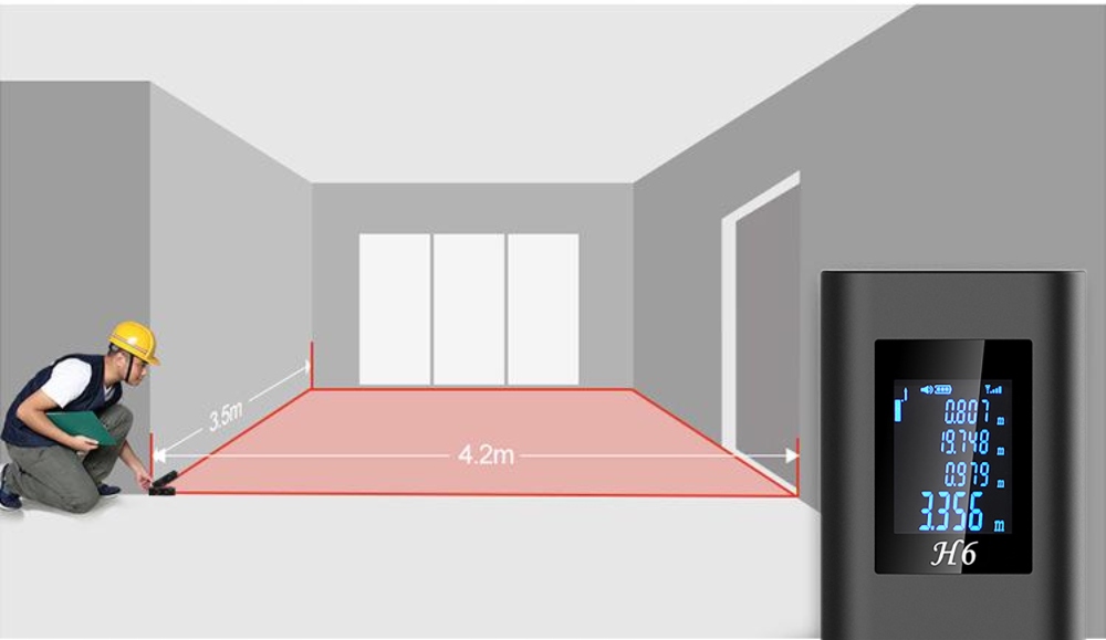 PROFESJONALNY DALMIERZ LASEROWY z ładowaniem USB-C Maksymalna liczba pomiarów w pamięci 4