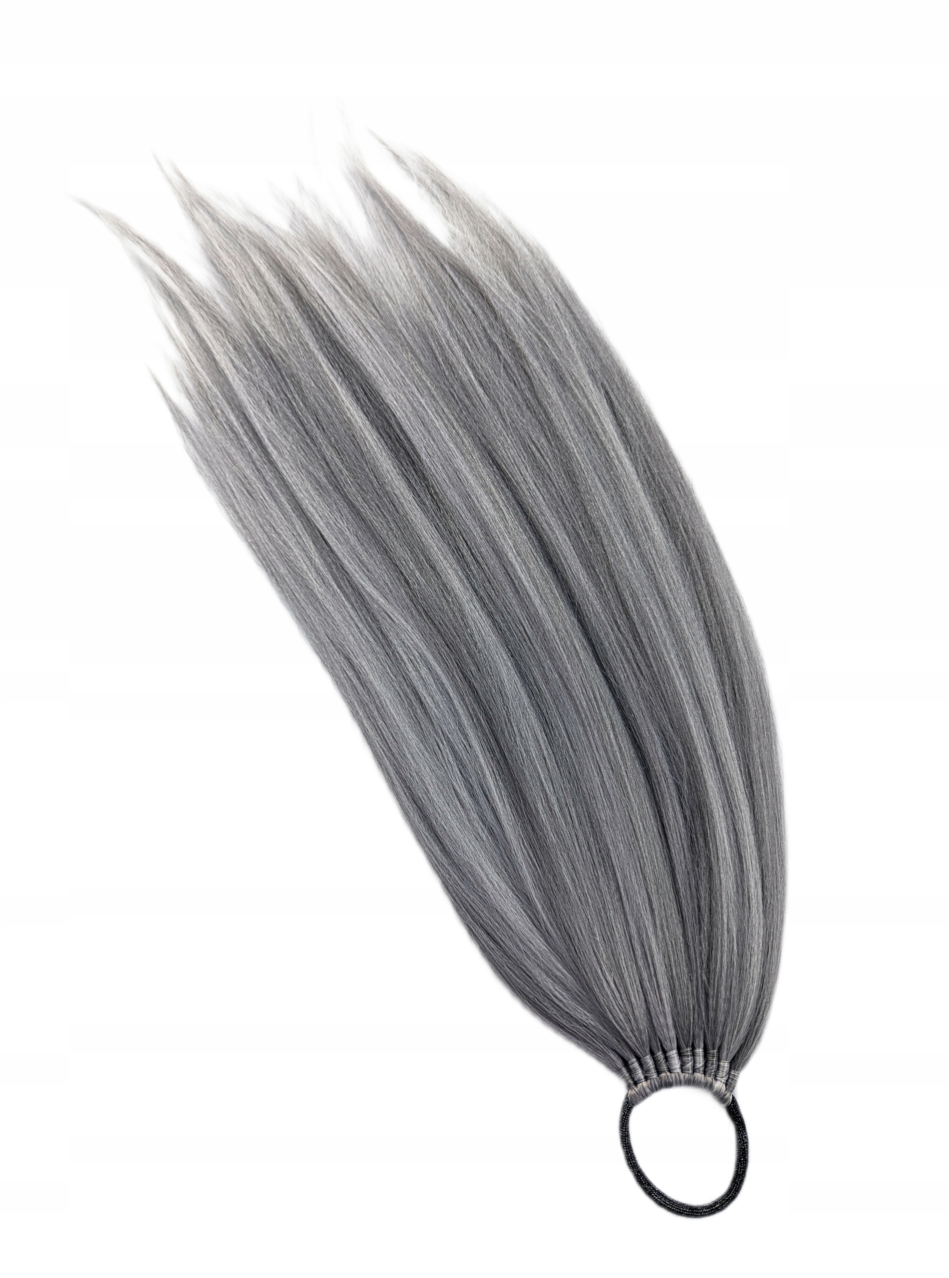 Připínací poník na gumičku, Kuc-Gumka, Příčesek, šedý, Srezbrzysta Dam, 70 cm