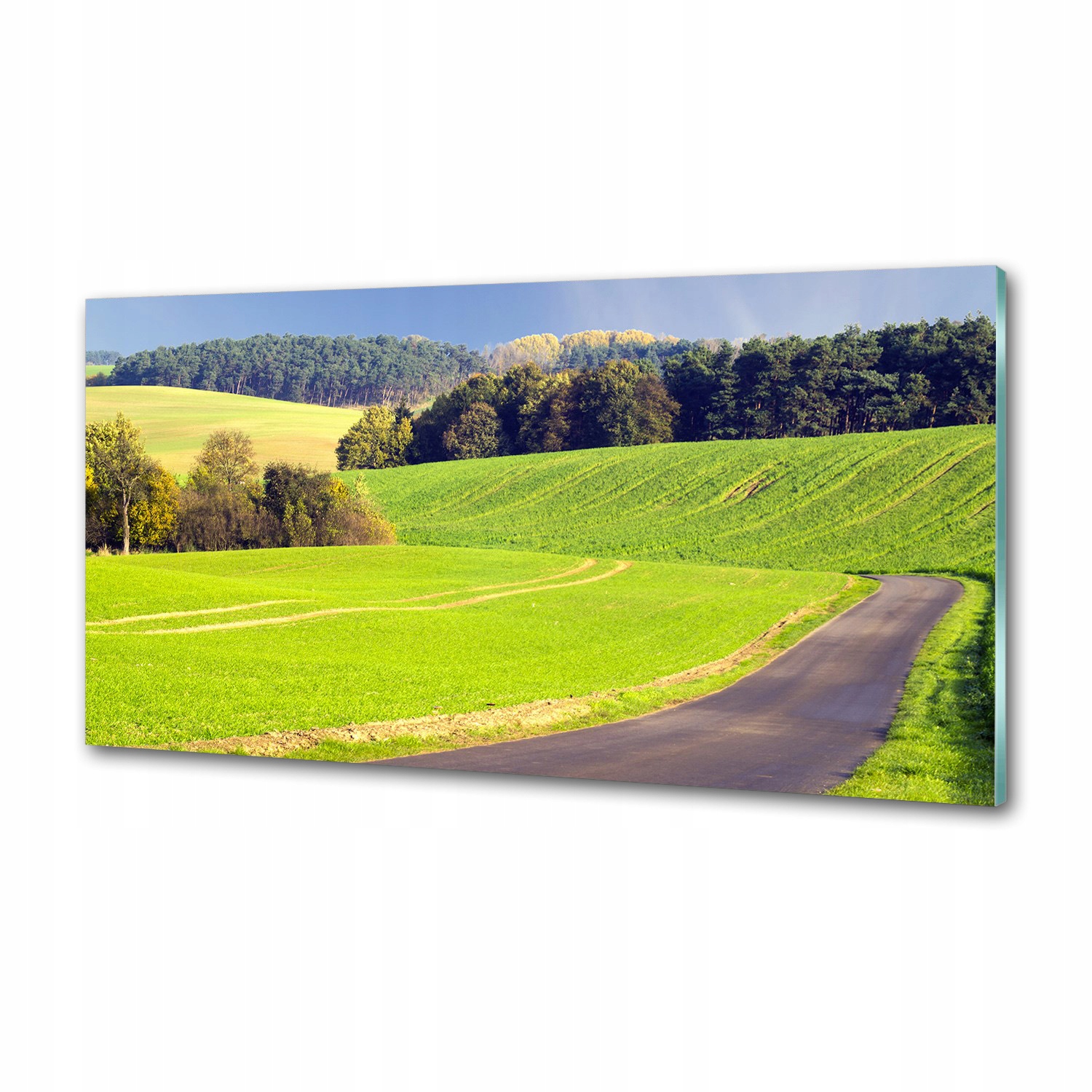 Panel dekor sklo Poľná cesta 100x50 cm Lepidlo