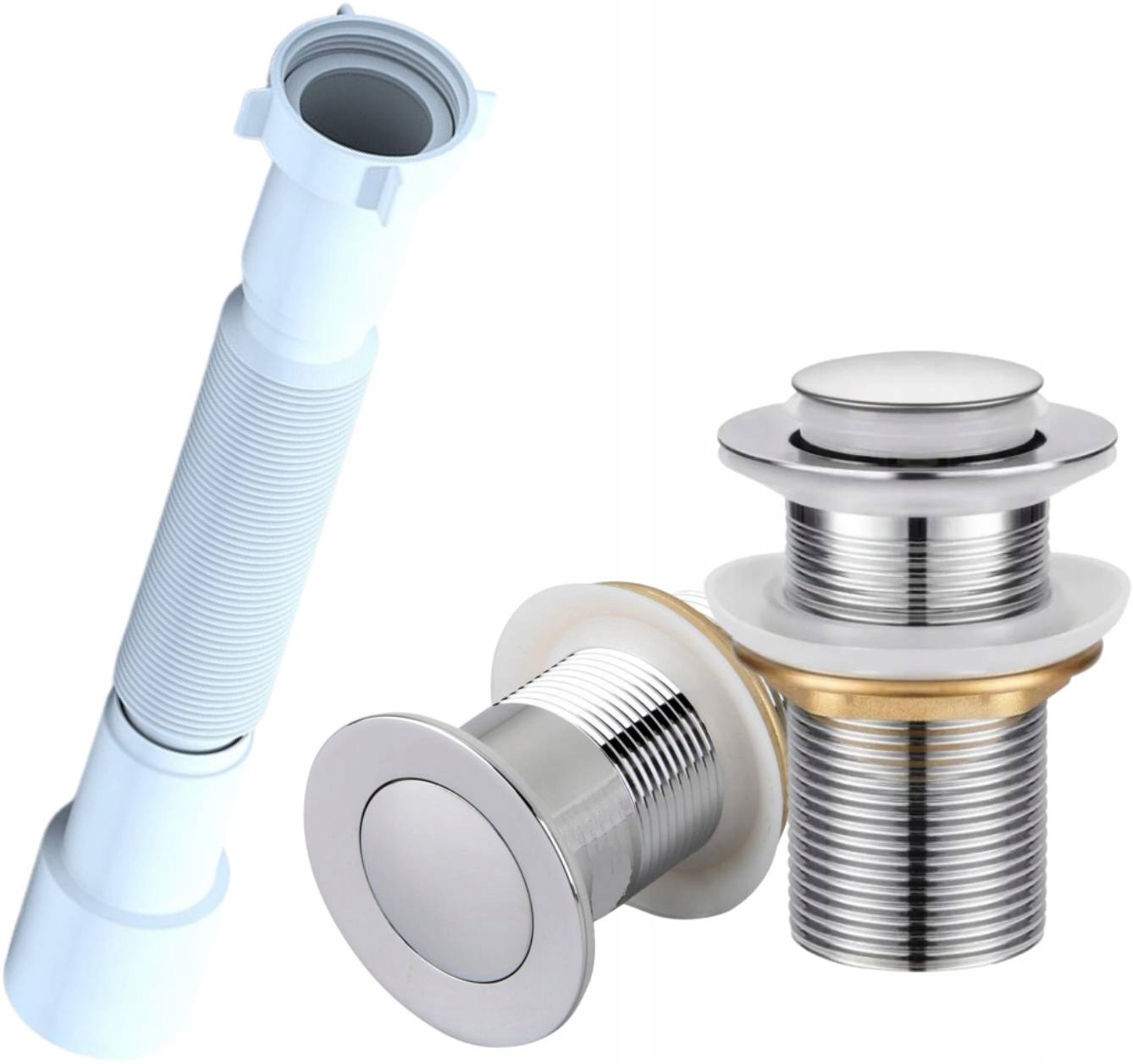 

Syfon rozciągany do umywalki korek bez przelewu