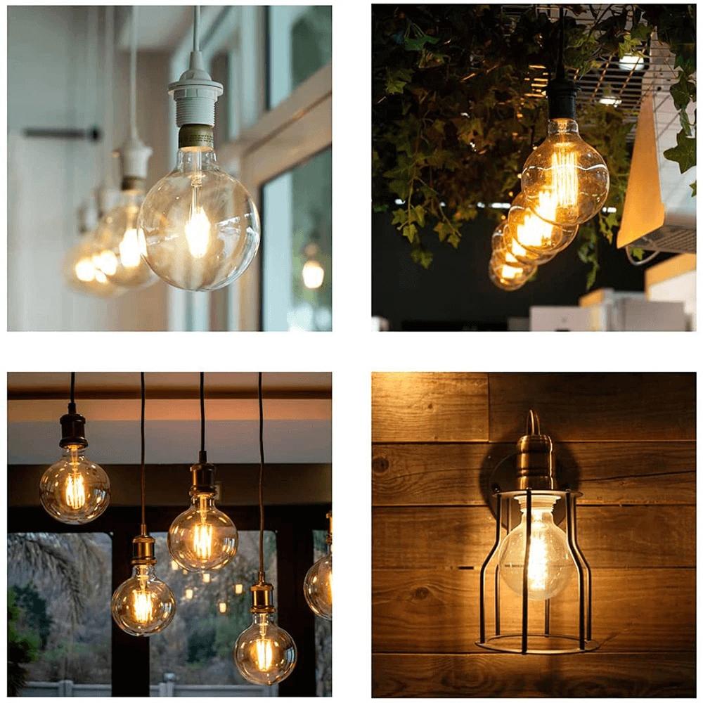 3x Żarówka LED E27 G95 8W Filament Globe LUMILED Kolor szkła przezroczyste