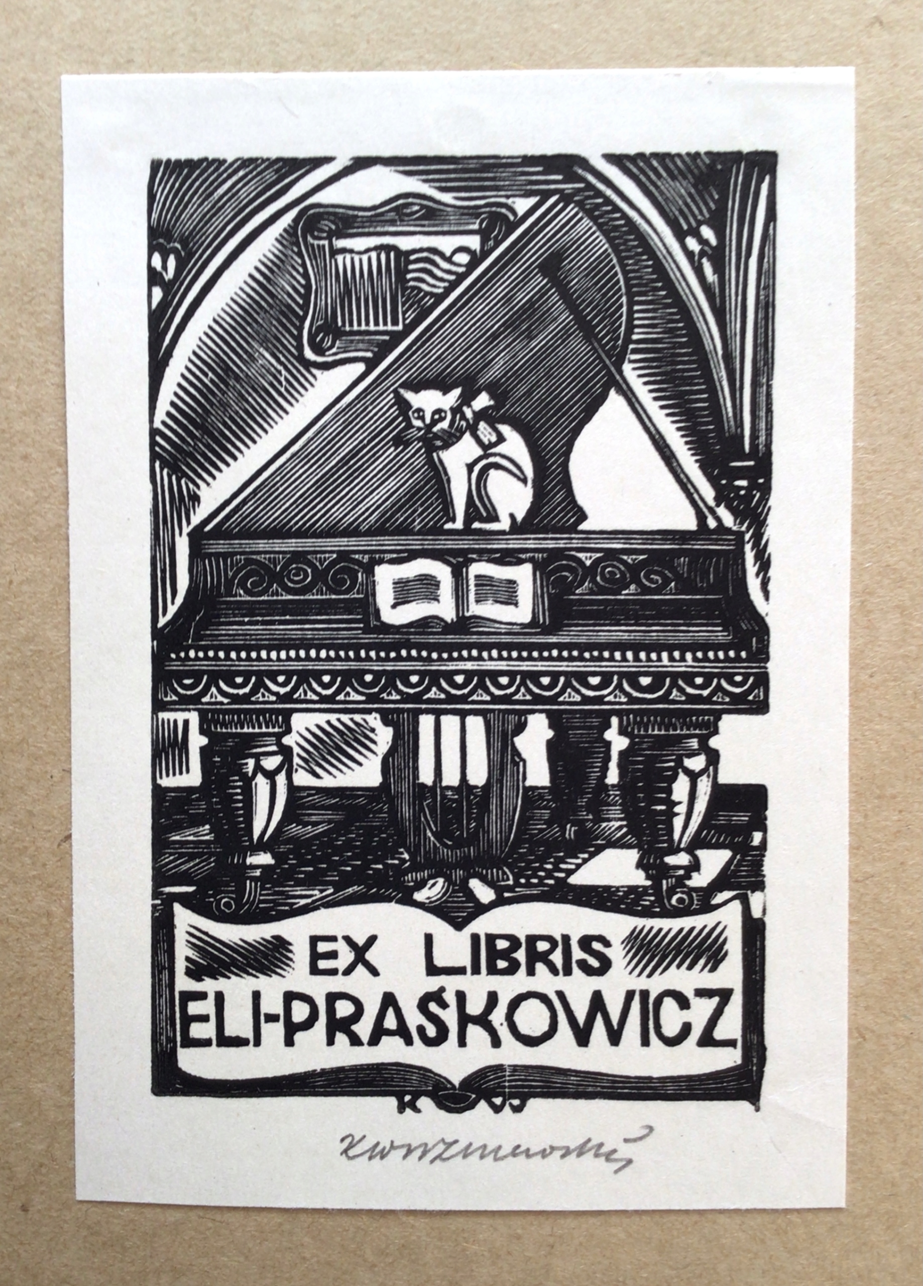 Ex-libris Kazimierz Wiszniewski / Eli Praśkowicz