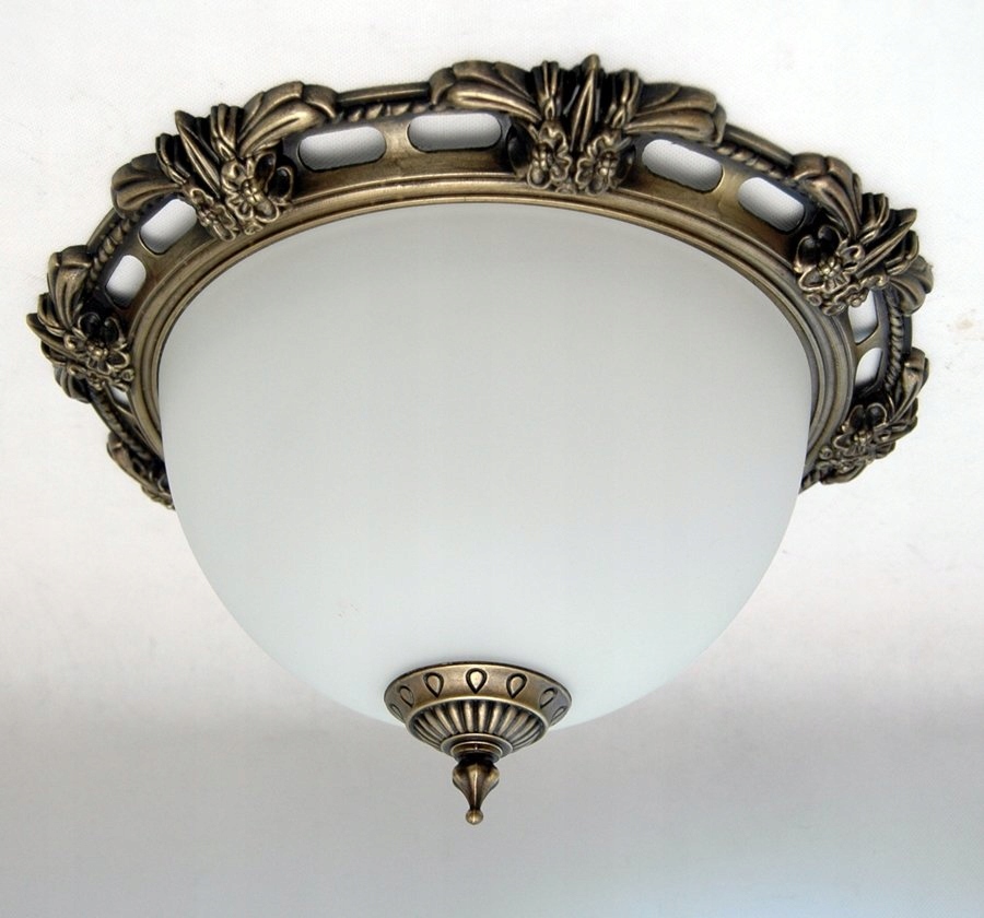 Stropné Svietidlo klasická patina 36 cm, lampa