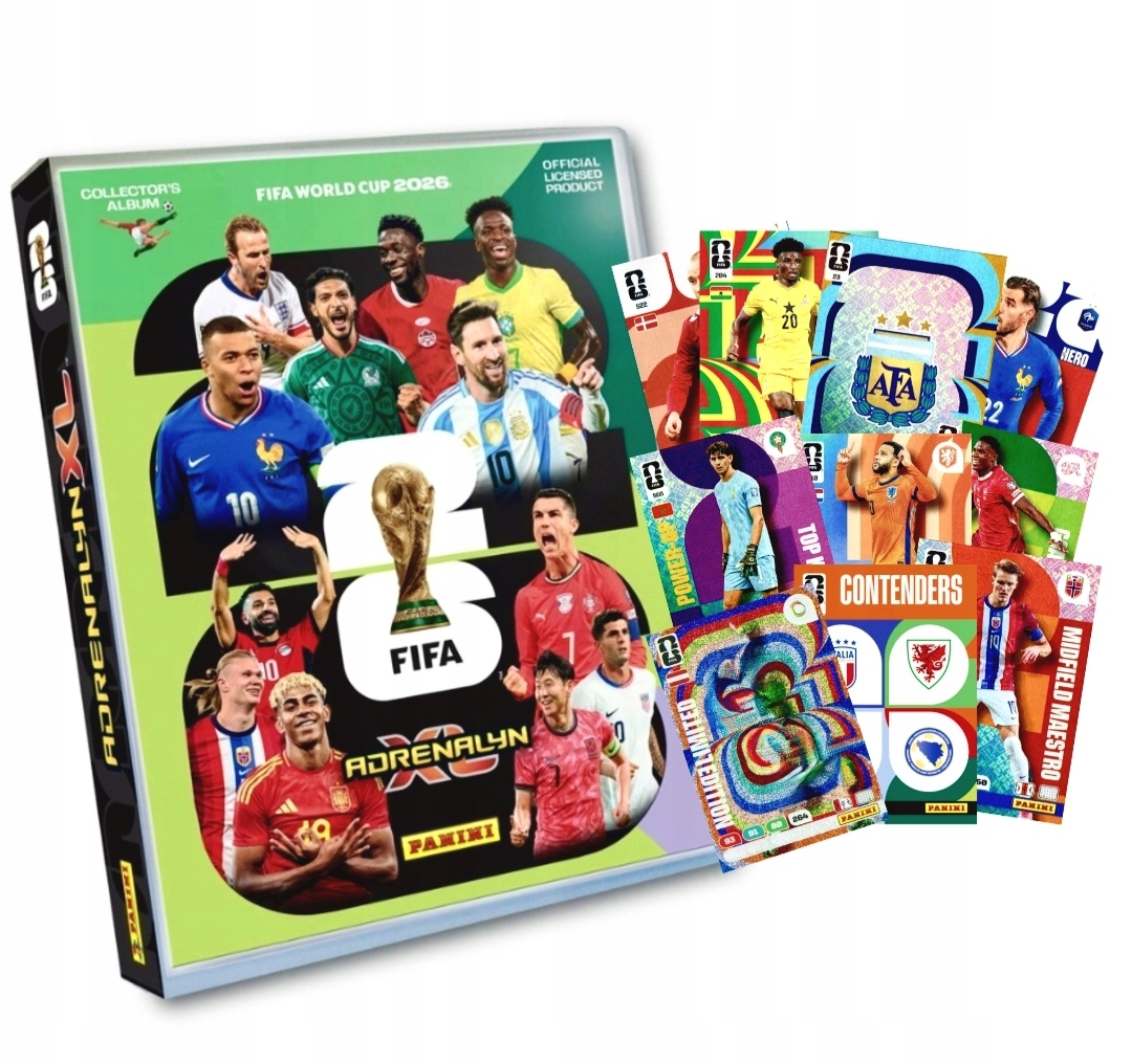 Karty Piłkarskie Panini Adrenalyn XL World Cup 2026 Zestaw Kolekcjonera
