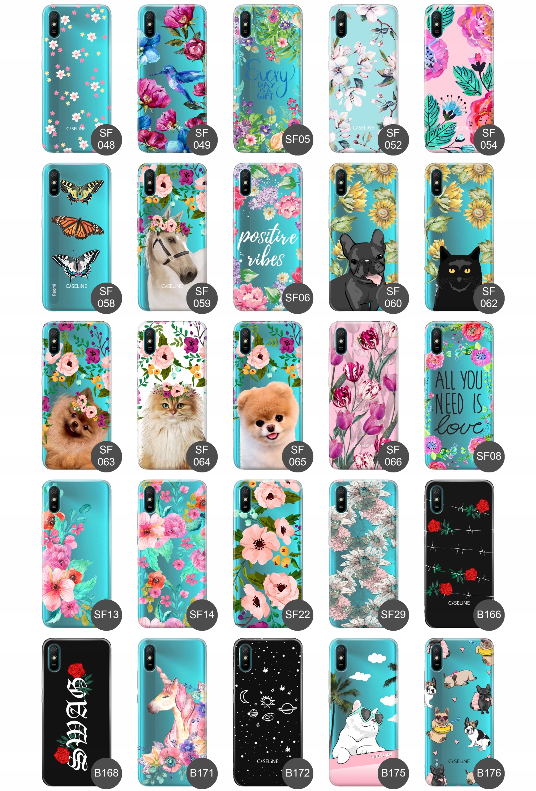 Etui do Xiaomi Redmi 9A case guma wzory