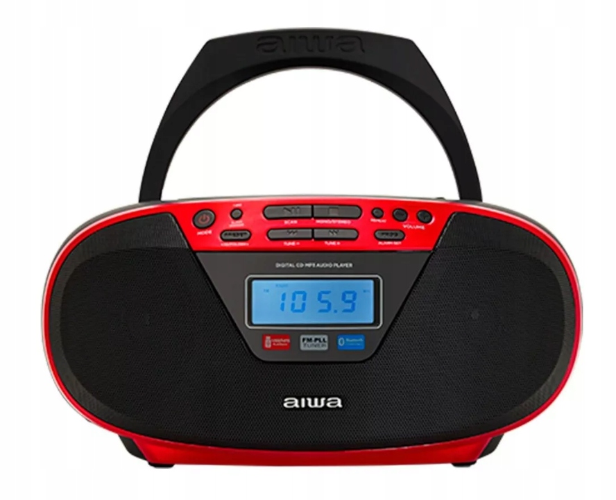 Radiopřehrávač Boombox Aiwa BBTU-400RD bluetooth MP3 Usb