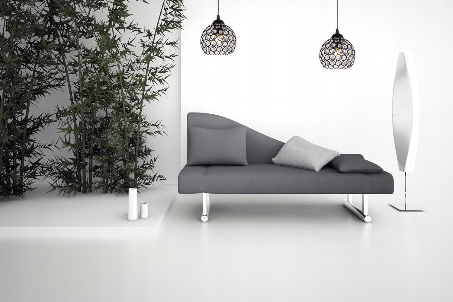 LAMPA WISZĄCA SUFITOWA ŻYRANDOL PLAFON KRYSZTAŁKI Długość/wysokość 86 cm