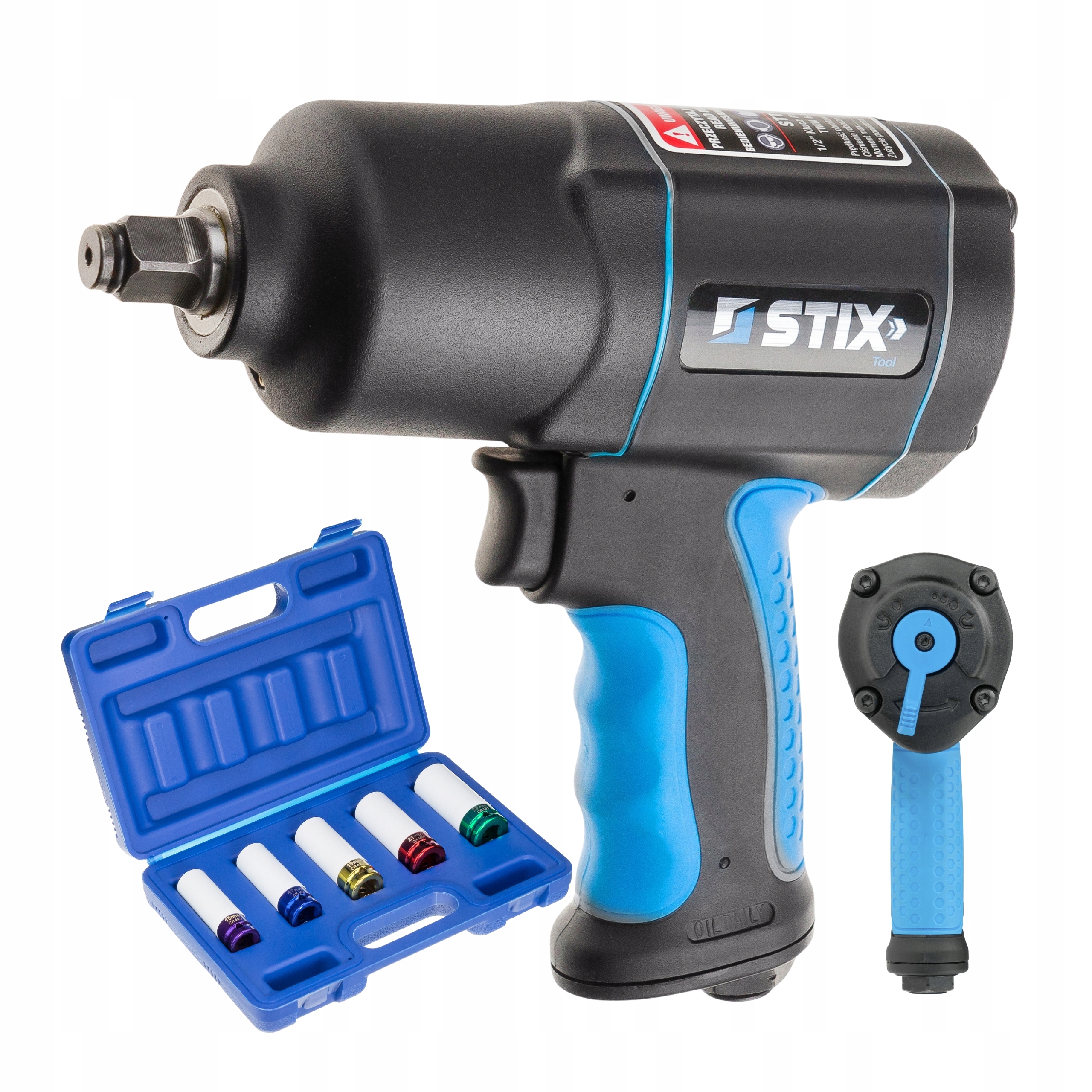 Úderový Klíč 1700 Nm, Nástavce Pro Hliníkové Ráfky 15 17 19 21 22 MM