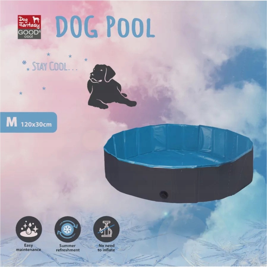 Levně Dog Fantasy kotec pro psa modrý 120 cm x 30 cm