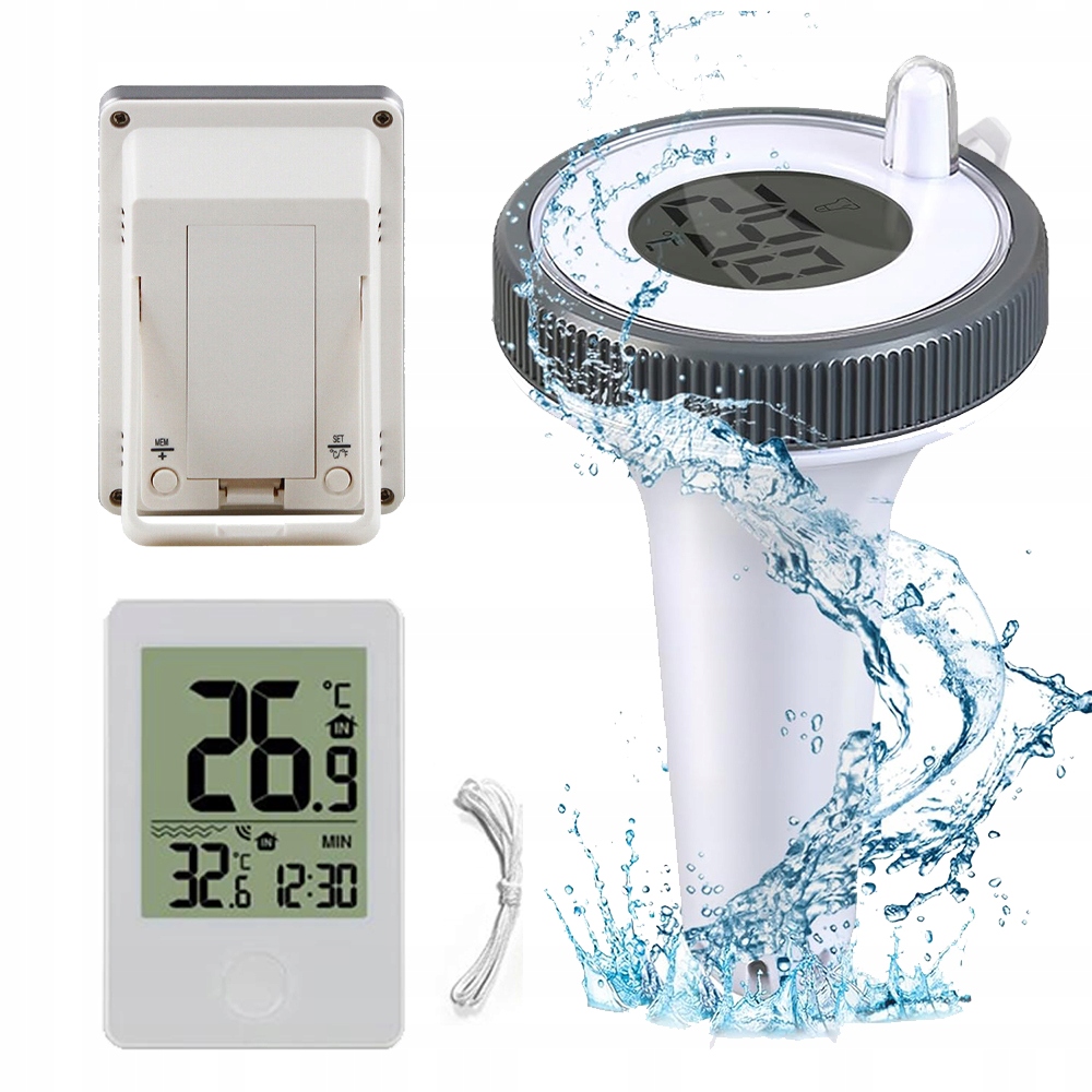 Teploměr Do Bazénu Monitor Vlhkosti Digitální Detektor Voděodolný
