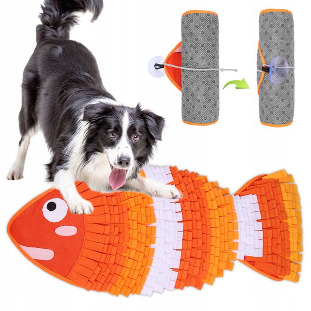 Levně Čichová podložka pro psy, vzdělávací hračka Ryba