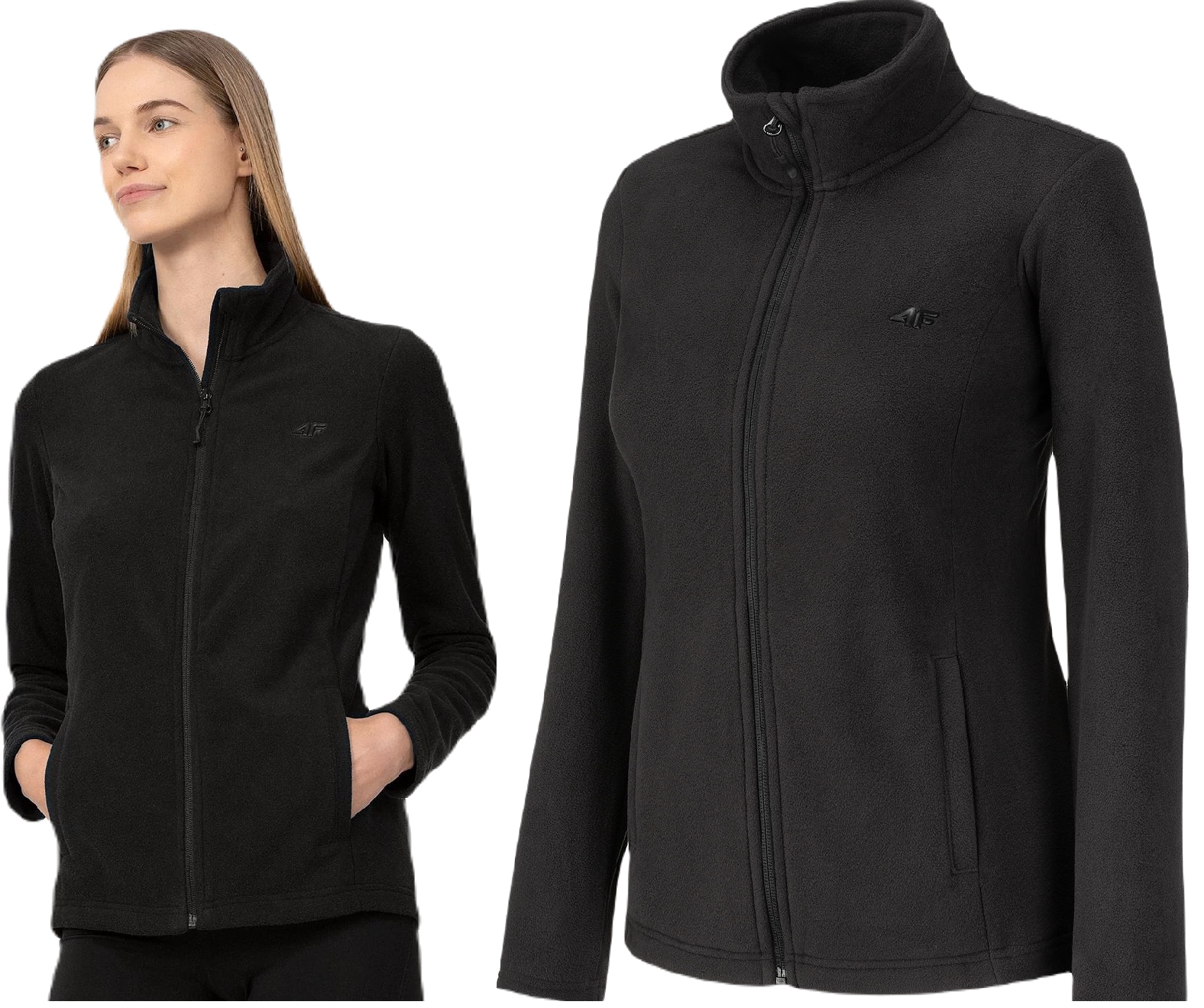 

4F Bluza Damska Polarowa Ocieplana Bez Kaptura M