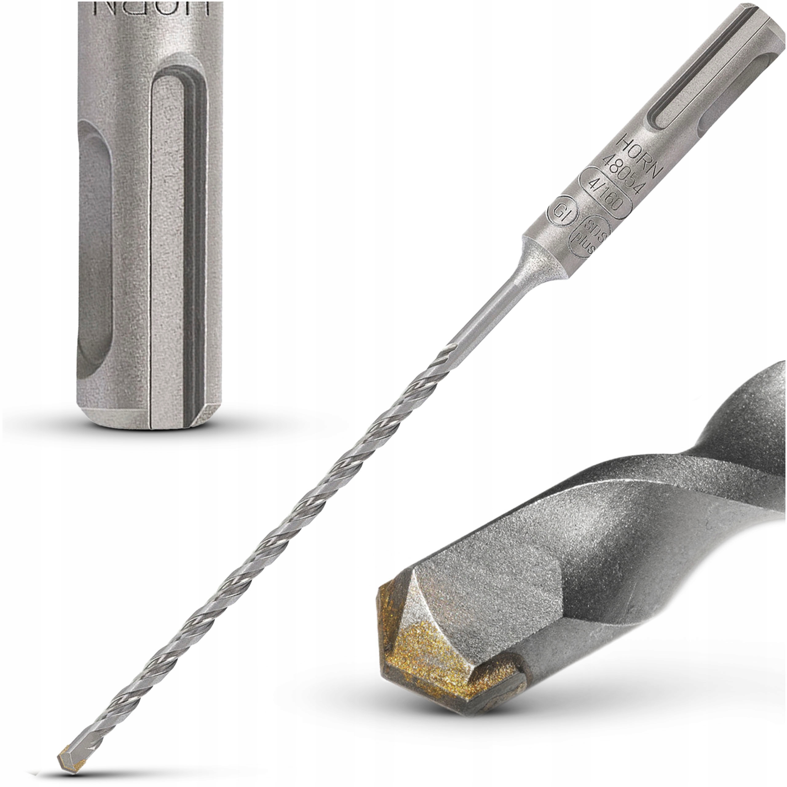 

Wiertło Do Betonu Fi 4mm Sds Plus Widia 4X160 mm